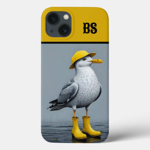 Fiskmås i Rain Boots - Beach Humor