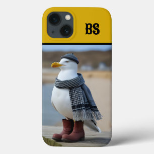 Fiskmås i Rain Boots - Beach Humor
