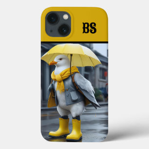 Fiskmås i Rain Boots - Beach Humor