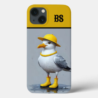 Fiskmås i Rain Boots - Beach Humor
