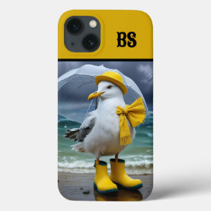 Fiskmås i Rain Boots - Beach Humor
