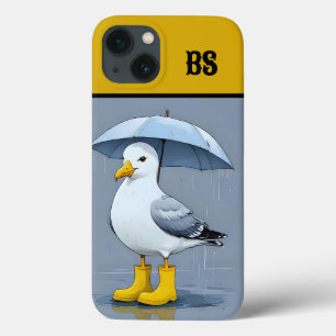Fiskmås i Rain Boots - Beach Humor