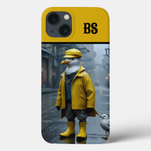 Fiskmås i Rain Boots - Beach Humor