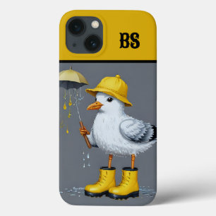 Fiskmås i Rain Boots - Beach Humor