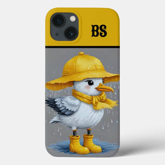 Fiskmås i Rain Boots - Beach Humor (Baksida)