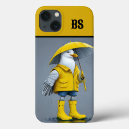 Fiskmås i Rain Boots - Beach Humor
