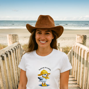 Fiskmås i Rain Boots - Beach Humor T Shirt