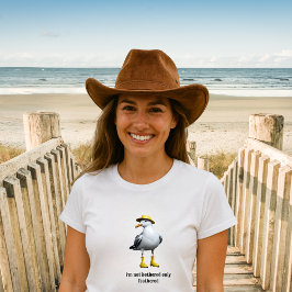 Fiskmås i Rain Boots - Beach Humor T Shirt
