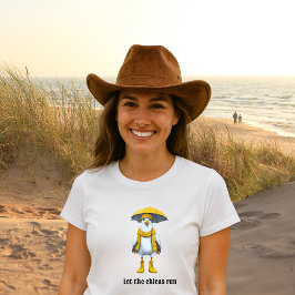 Fiskmås i Rain Boots - Beach Humor T Shirt