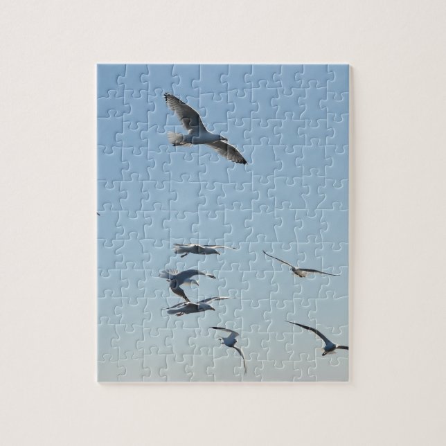 Fiskmås, Jigszle Puzzle Pussel (Vertikal)