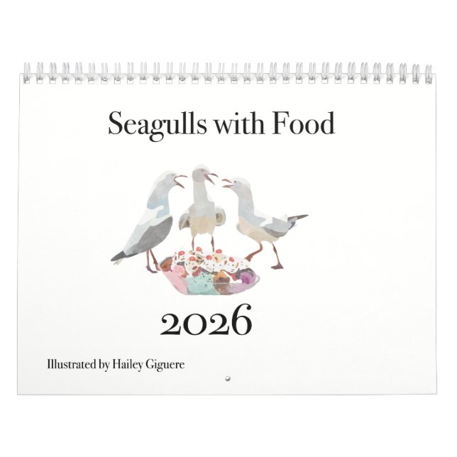 Fiskmås med Food 2026-kalender Kalender (Omslag)