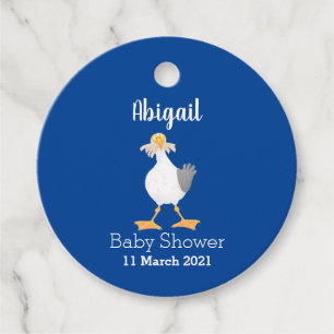 Fiskmås med Fransk fries tecknad Gåvor Etiketter