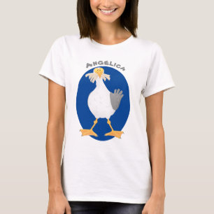Fiskmås med Fransk fries tecknad T Shirt