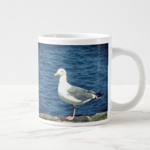 Fiskmås på bukten jumbo mugg