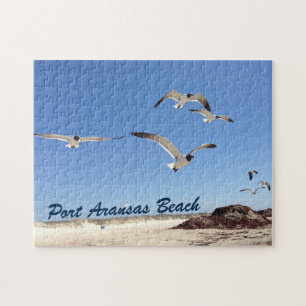 Fiskmås Photography Söt Port Aransas Beach Pussel