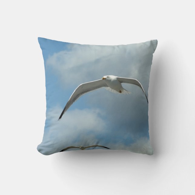 Fiskmås Pillow Kudde (Framsida)