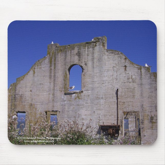 Fiskmås som bygga bo slipade Mousepad Musmatta (Framsidan)