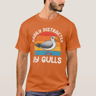 Fiskmås som lätt har delats ut av Gulls Bird Älska T Shirt