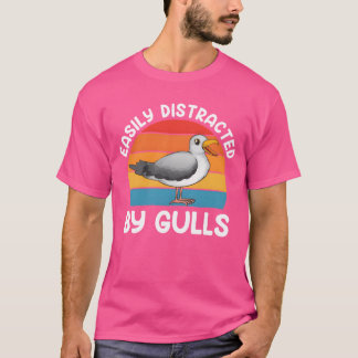 Fiskmås som lätt har delats ut av Gulls Bird Älska T Shirt