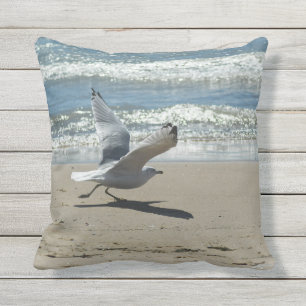 Fiskmås strand kudde