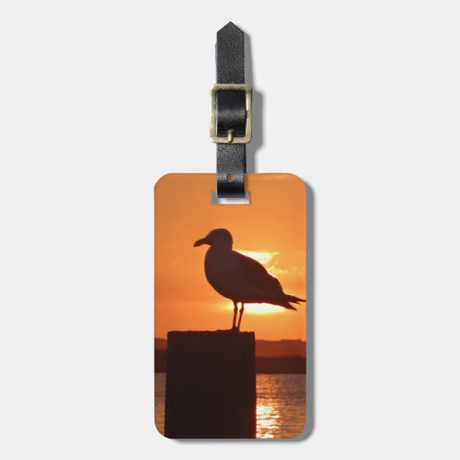 Fiskmås Sunset Bagagebricka (Vertikal Framsida)