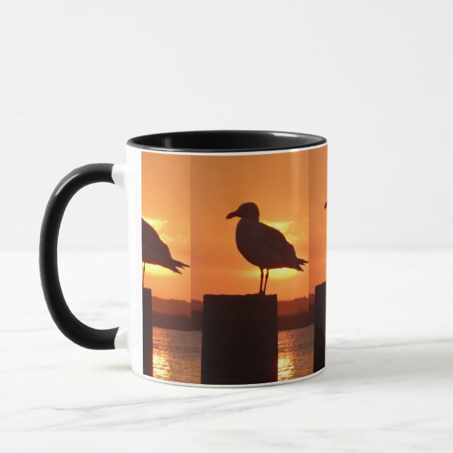 Fiskmås Sunset Mugg (Vänster)