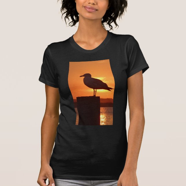 Fiskmås Sunset T-shirt (Framsida)