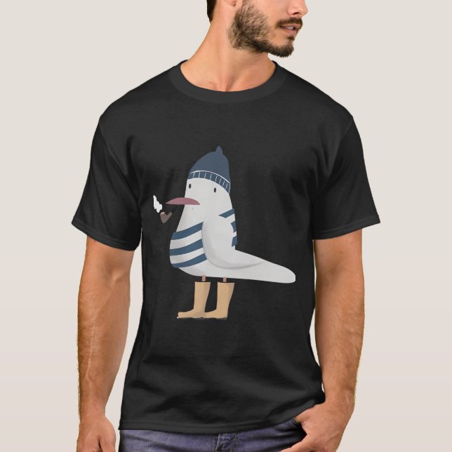 Fiskmås T Shirt (Framsida)
