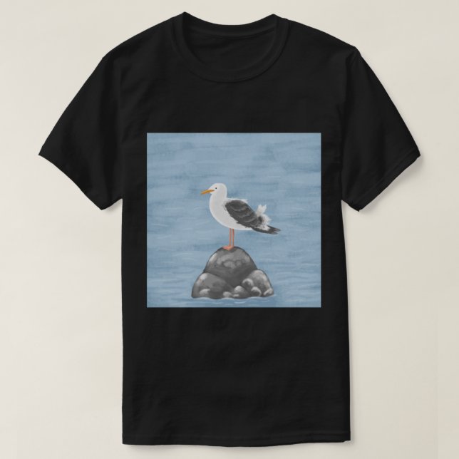 Fiskmås T Shirt (Design framsida)