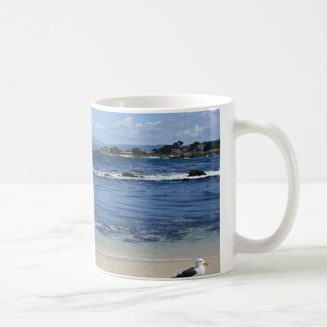 Fiskmås vid Beach, Mugg (Höger)