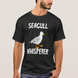 Fiskmås Whisperer Gull Beach Birds Harbour Albatro T Shirt