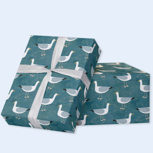 Fiskmåsar Nautical Presentpapper