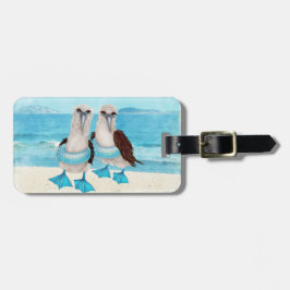 Fiskmåsar på Beach Luggage Tag Bagagebricka