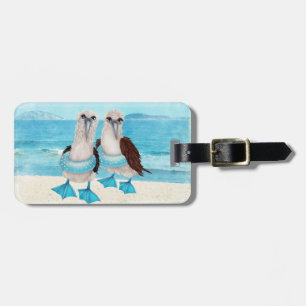 Fiskmåsar på Beach Luggage Tag Bagagebricka