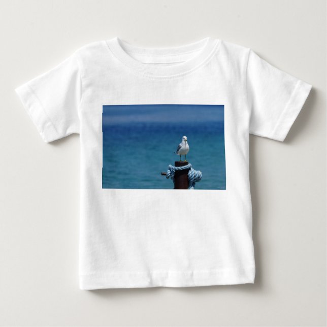 Fiskmåsar paradise vid Mackinac T Shirt (Framsida)