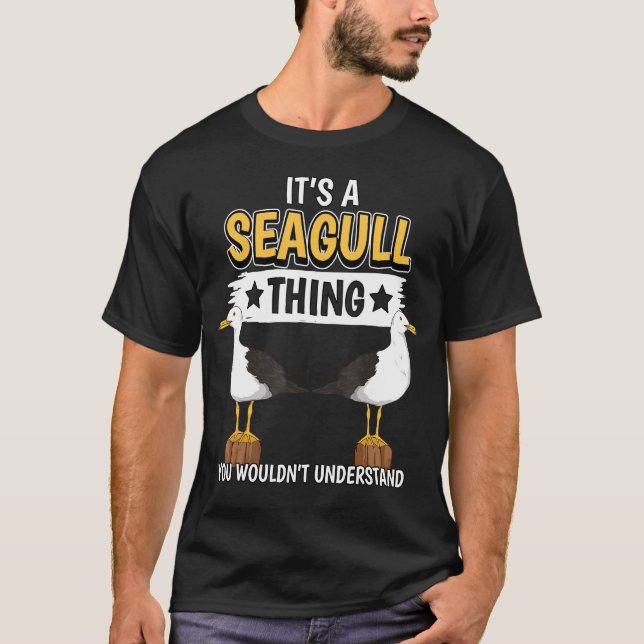 Fiskmåsar Quote Sea Gulls dess havsvik Fiskmås Sak T Shirt (Framsida)