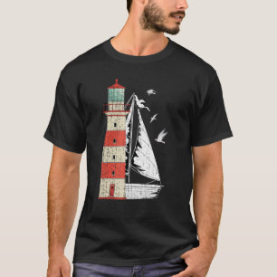 Fiskmåsar Sailboat Nautical Sailing Sea Ocean Ligh T Shirt