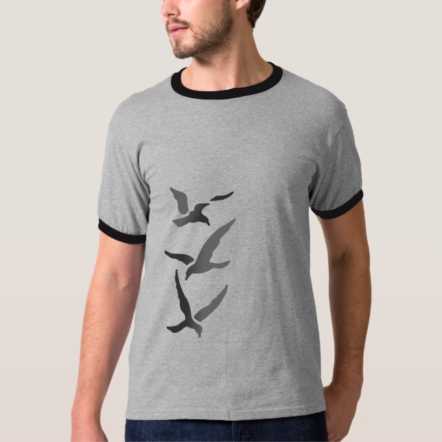 Fiskmåsar T-shirt (Framsida)