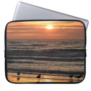Fiskmåsar vid sunset laptop fodral