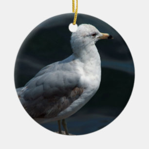 Fiskmåsprydnad Julgransprydnad Keramik