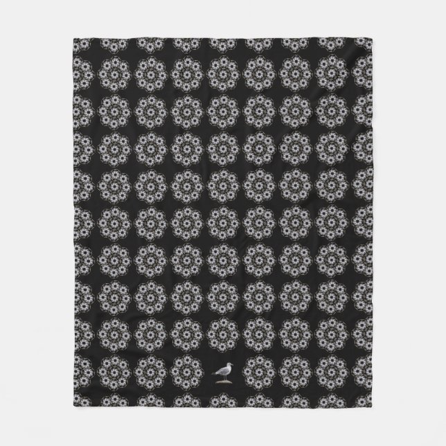 Fiskmåsullfilt Fleecefilt (Framsidan)