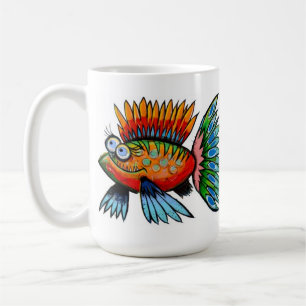 Fiskmugg mig av konstnären John Donato Kaffemugg