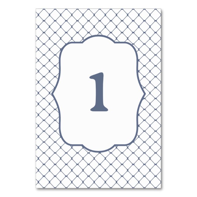 Fisknät - Bordsnummer Stålblått (Framsidan)
