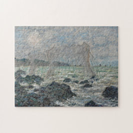 Fisknät i Pourville av Claude Monet Pussel