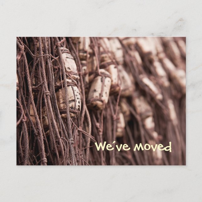 Fisknät vi har flyttat vykort (Framsida)