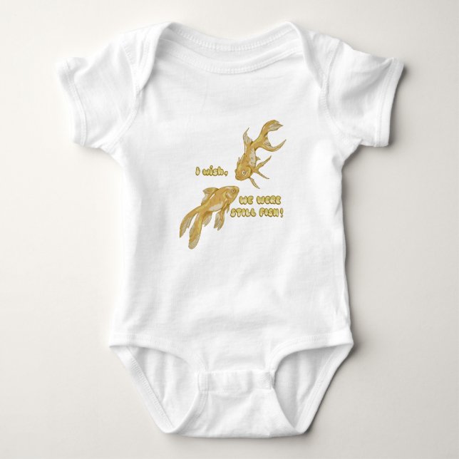 Fiskodling, rolig guldfisk t shirt (Framsida)