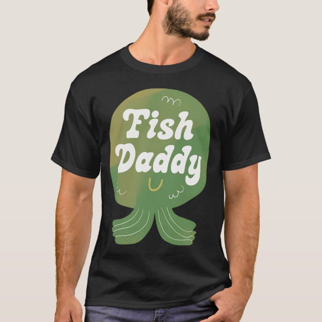 Fiskpappas märke t shirt (Framsida)