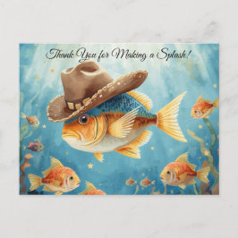 Fiskparty Texas tema TACK Vykort