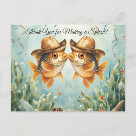 Fiskparty Texas tema TACK Vykort