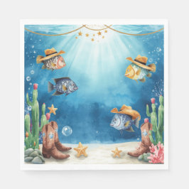 Fiskparty Texas-tematisk servett